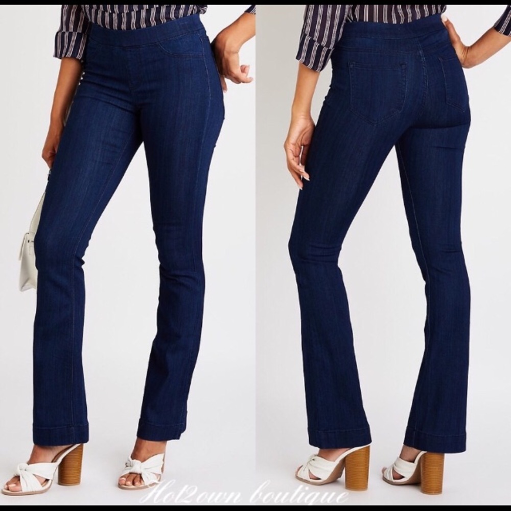 Flare pull on jeggings